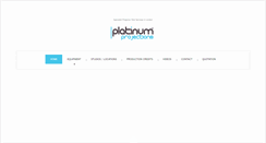 Desktop Screenshot of platinumprojections.co.uk