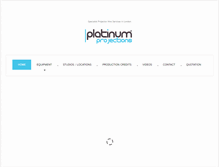 Tablet Screenshot of platinumprojections.co.uk